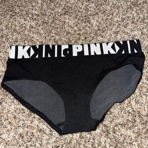 PINK Victoria's Secret Black and Gray Panties